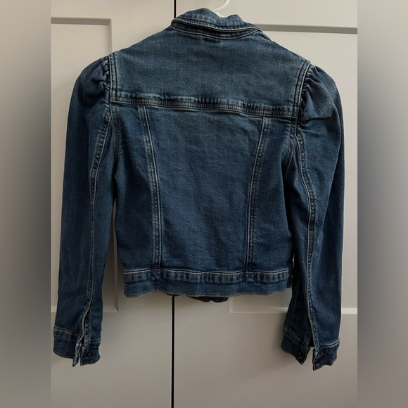 GAP Kids Puff Sleeve Denim Jean Jacket - Size XL - Picture 3 of 3